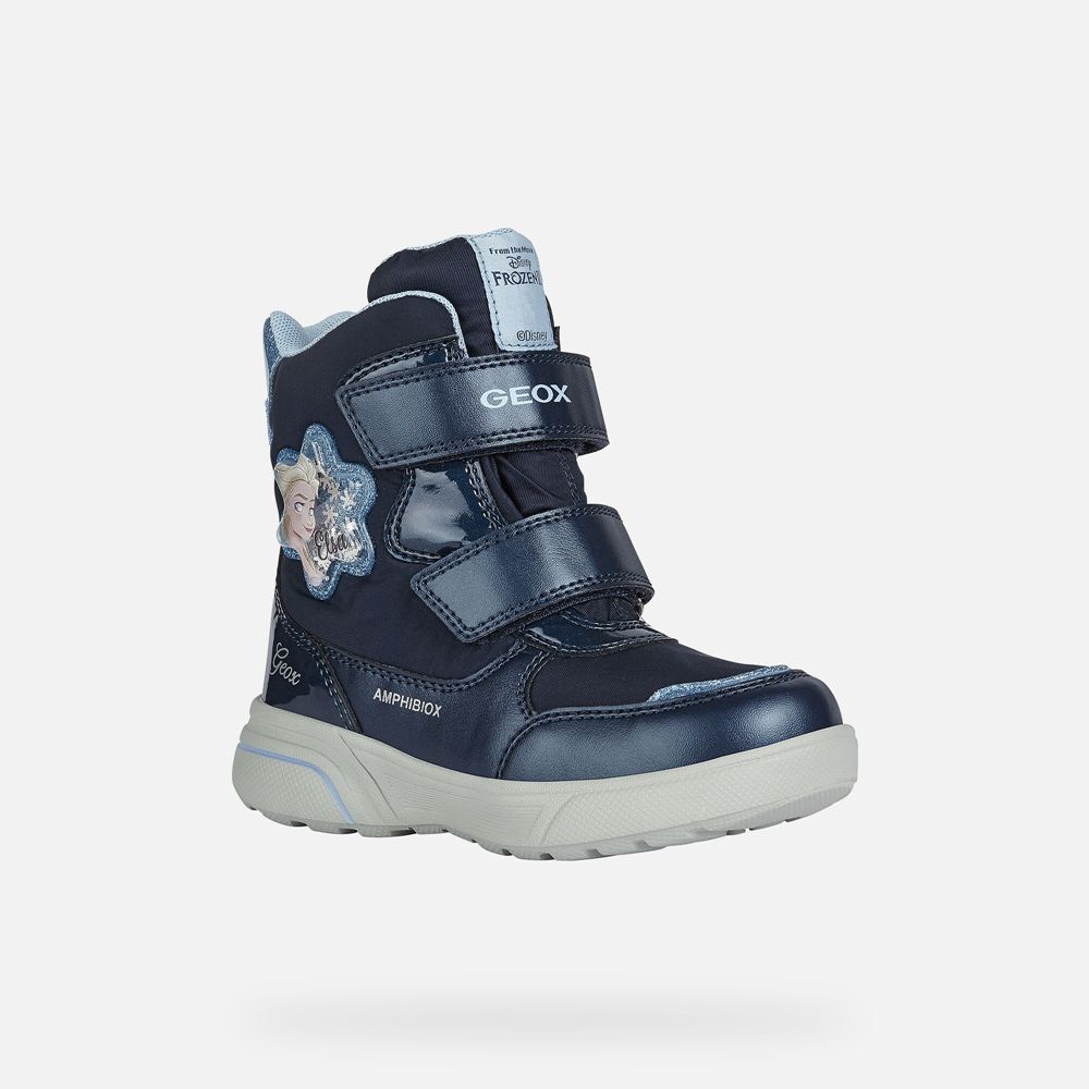 Geox Ankle Boots Navy Sveggen Abx - Geox Girls Shoes - QDCKGL249